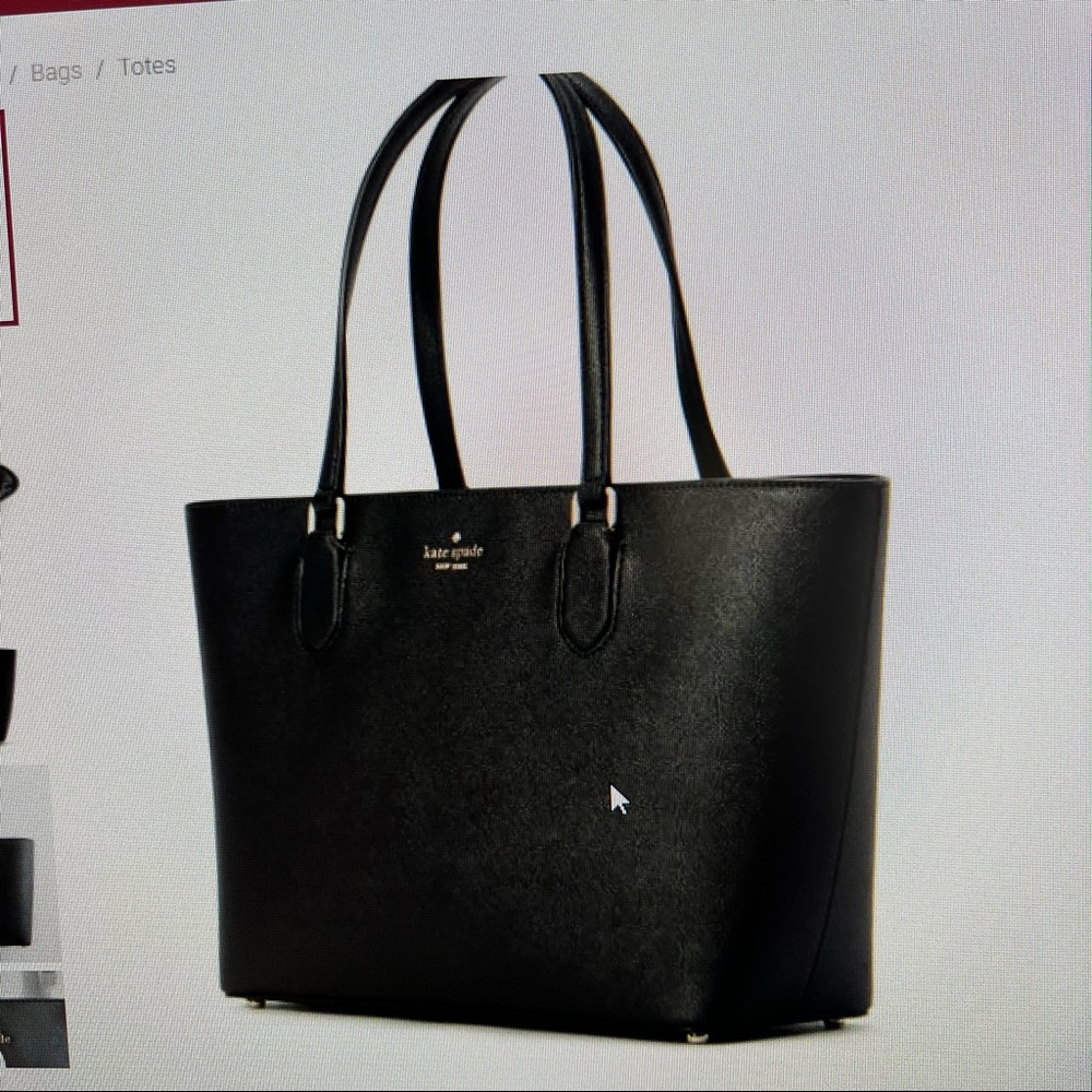 Kate Spade Laurel Way Reese Satchel Black NWT Structured Leather Work Tote